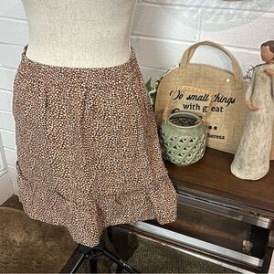 Tahari Women’s Printed Ruffled Skirt Size Small